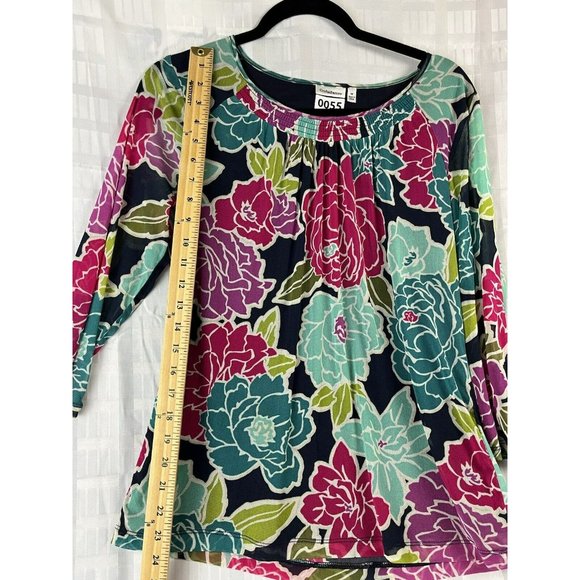 Croft & Barrow Women's Knit Top Size XL 3/4 Sleeve Multicolored - Picture 2 of 10